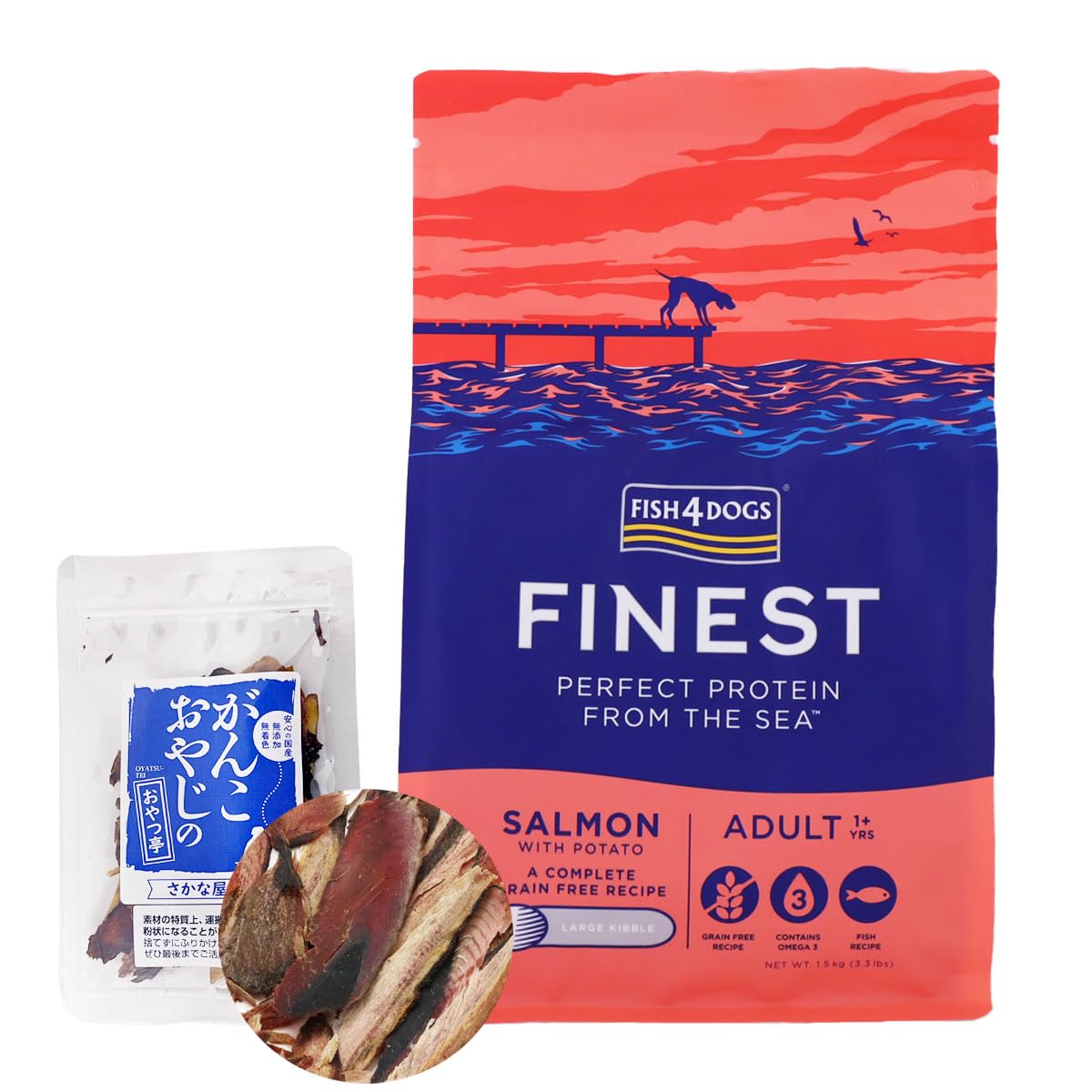 Amazon.co.jp: フィッシュ4ドッグ ファイネスト サーモン 大粒 1.5kg+ Amazon.co.jp: フィッシュ4ドッグ ファイネスト サーモン 大粒 1.5kg+